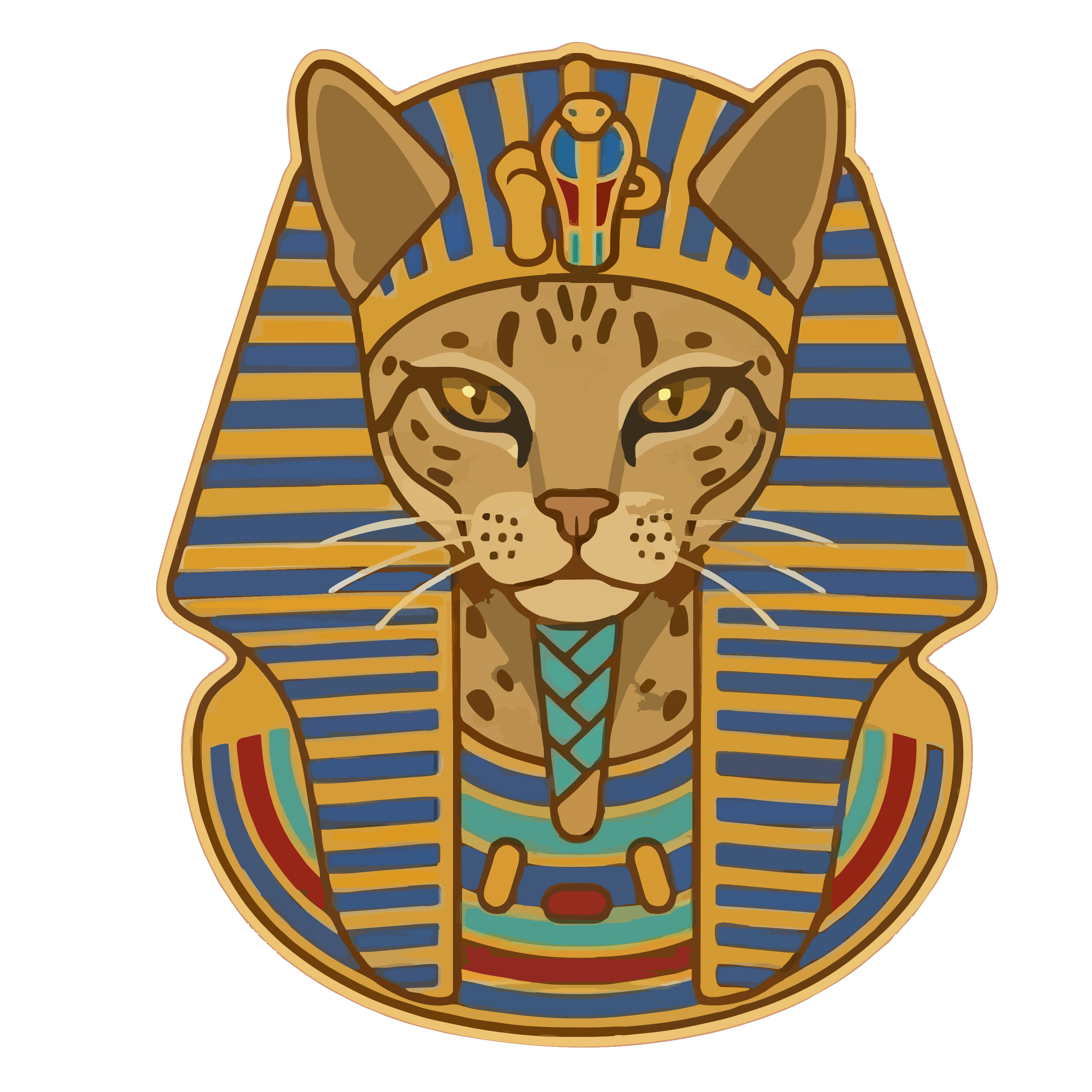 TutorKamun Cat Pharaoh Logo